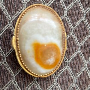 Vintage Genuine Onyx Brass Jewelry Box